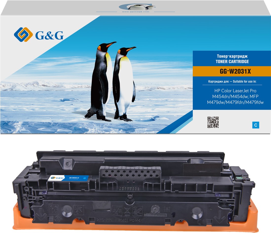 

Картридж лазерный GG 415X голубой (GG-W2031X)