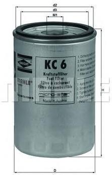 

Фильтр топливный Knecht/Mahle KC6, KC6
