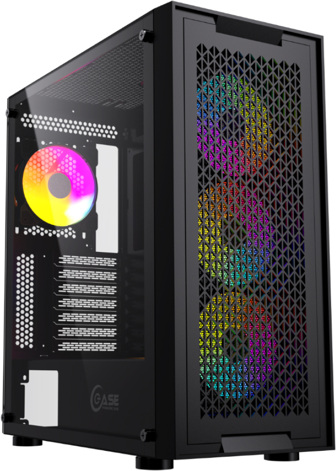 

Корпус Powercase Attica ATX Без БП X4B черный (CAEB-L4)