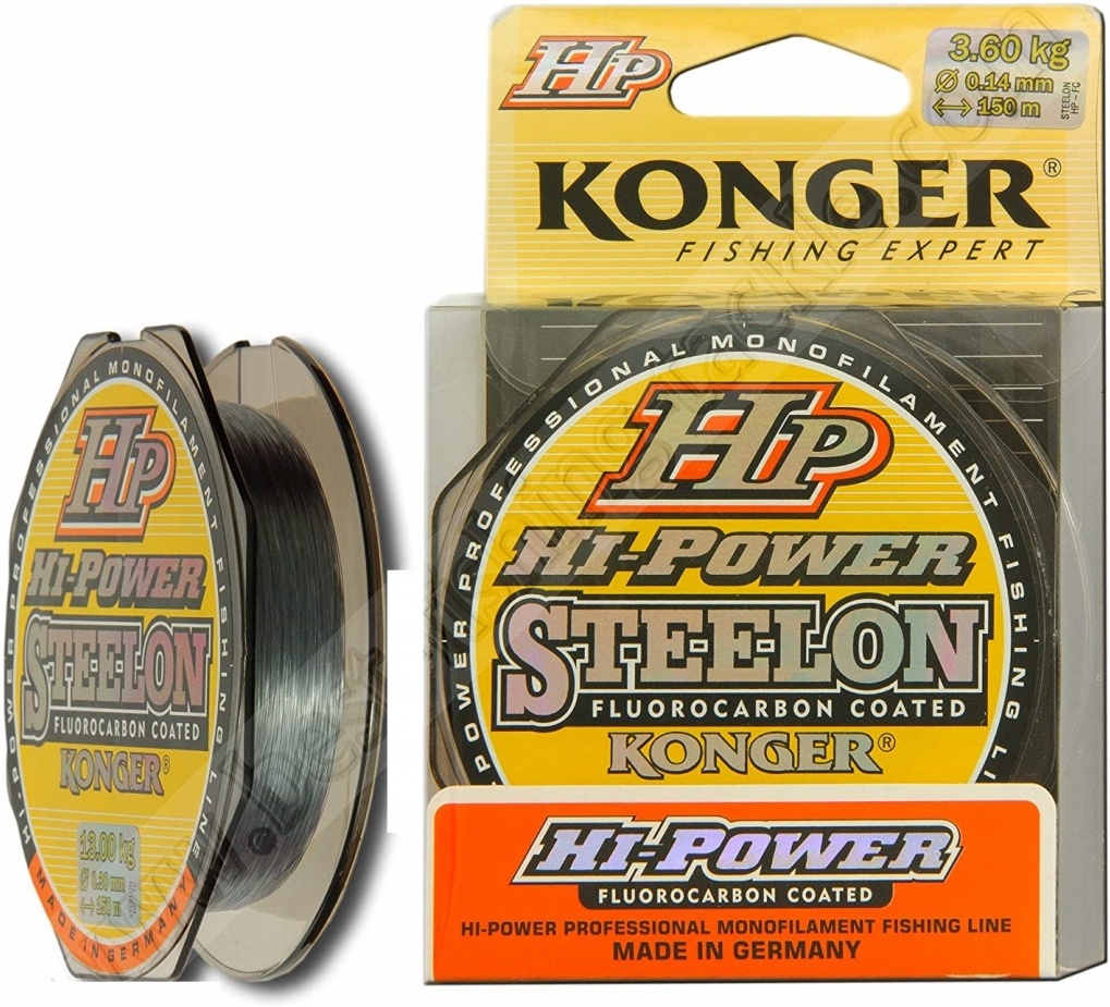 

Монофильная леска KONGER STEELON HP HI-POWER FLUOROCARBON 150 м 0,20 мм [241150020], Леска монофильная KONGER STEELON HP HI-POWER FLUOROCARBON 150 м 0,20 мм 241150020