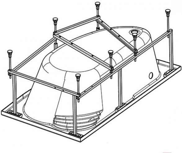 

Каркас для ванны Santek Шри-Ланка 150x100 (1WH302396), Каркас для ванны Santek Шри-Ланка 150x100 1WH302396