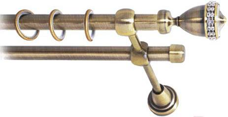 

Карниз Lm Decor Кубок 110 2р гладкий 4м антик, Кубок 110 2р гладкий 16мм 4.0м