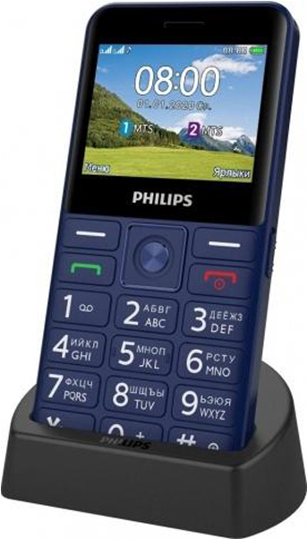 

Мобильный телефон Philips Xenium E207 синий