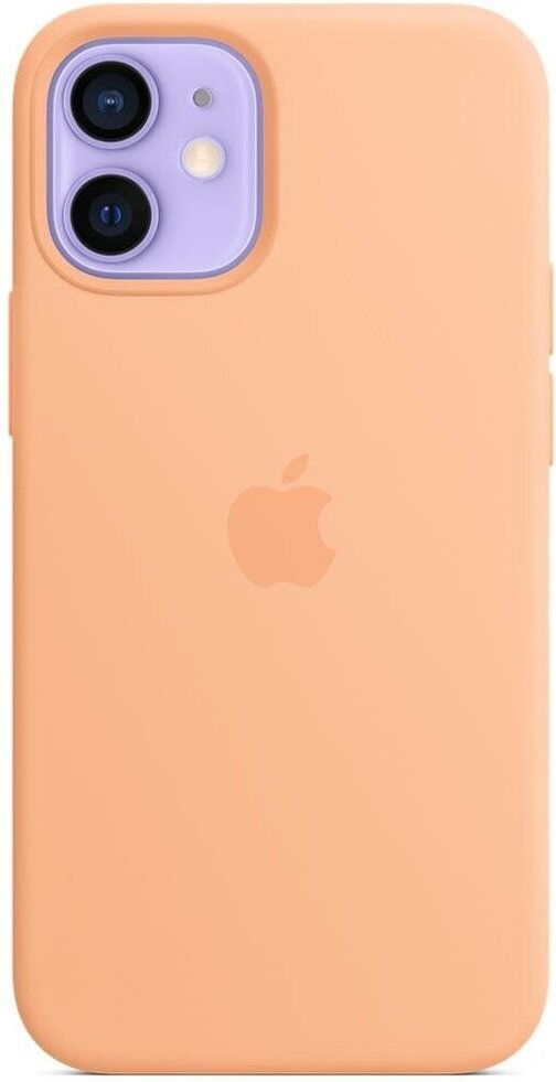 

Чехол для телефона Apple iPhone 12 mini Silicone Case with MagSafe Cantaloupe [MJYW3], Чехол для телефона Apple iPhone 12 mini Silicone Case with MagSafe MJYW3 Cantaloupe