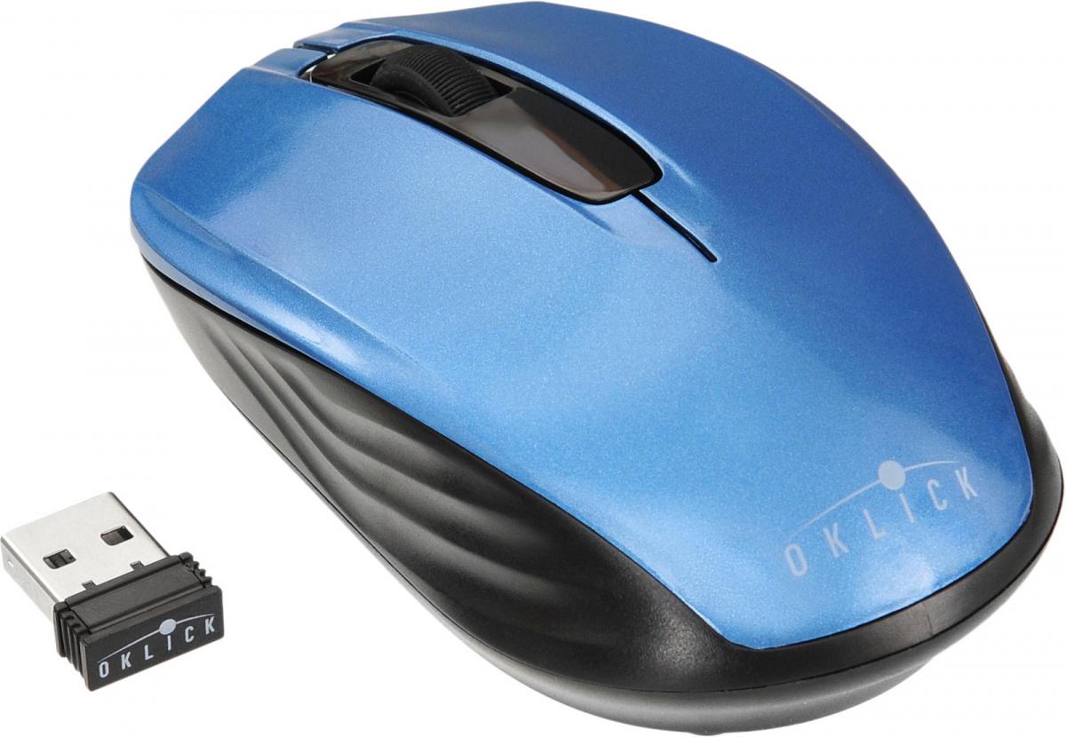 

Мышь Oklick компьют. 475 MW USB черный/синий, 475 MW