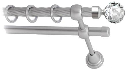 

Карниз Lm Decor Кристалл 130 2р витой 16мм 4.0м сатин, Кристалл 130 2р витой 16мм 4.0м