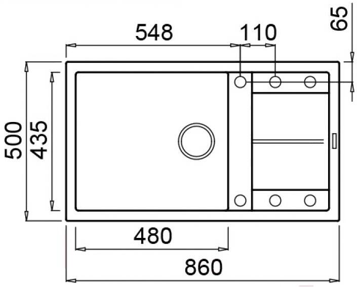 

Кухонная мойка Elleci Unico 410 M70 Ghisa [LMU41070], Кухонная мойка Elleci Unico 410 Ghisa M70