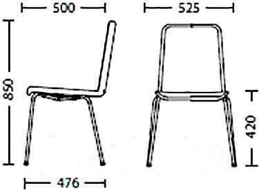 

Стул Nowy Styl Sofi Chrome II (Eco-70), Sofi Chrome II (Eco-70)