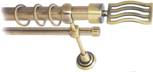 

Карниз Lm Decor Стайл 165 2р гладкий 25/16мм 1.8м антик, Стайл 165 2р гладкий 25/16мм 1.8м