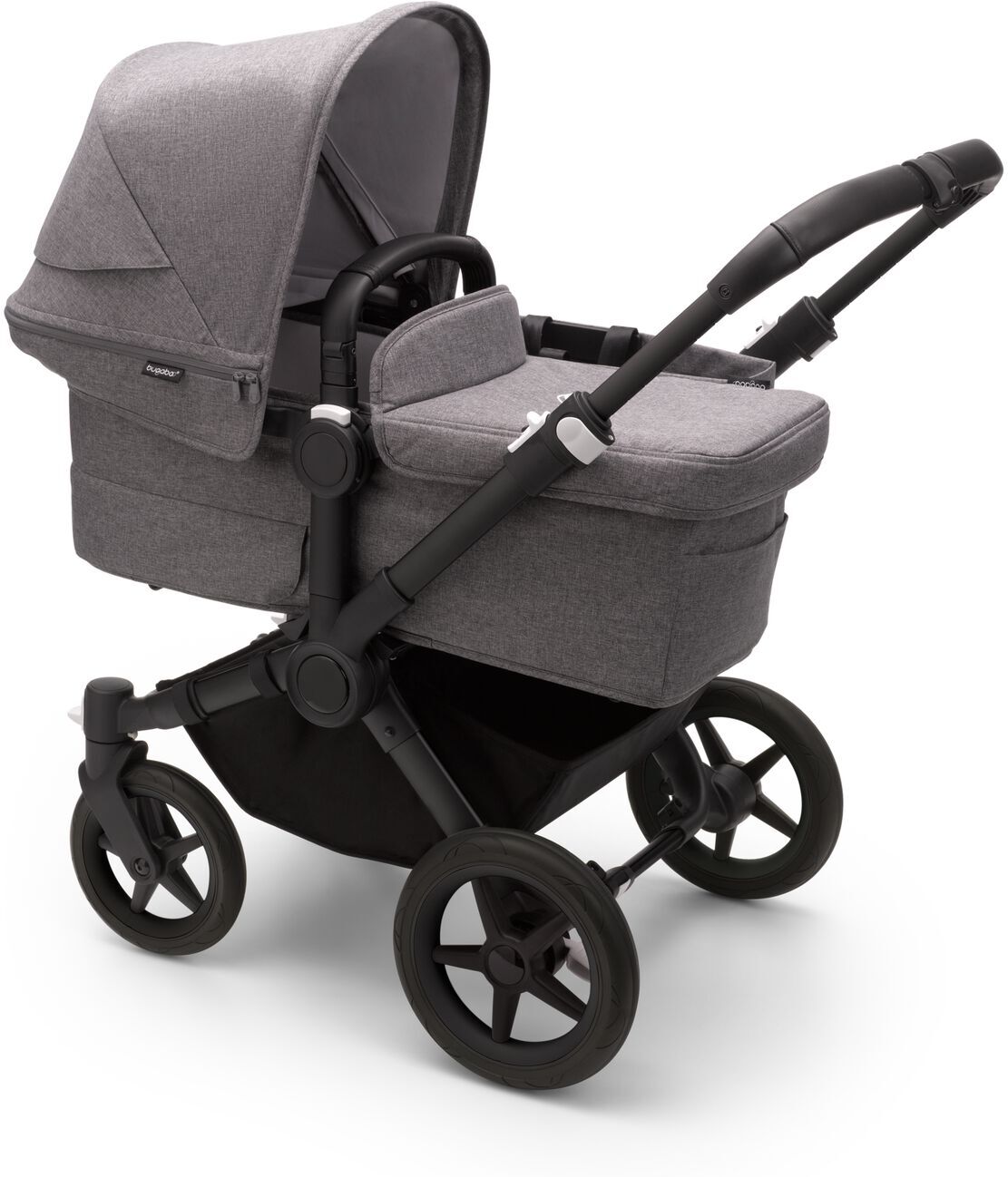 

Коляска Bugaboo Donkey5 black/grey melange 2в1