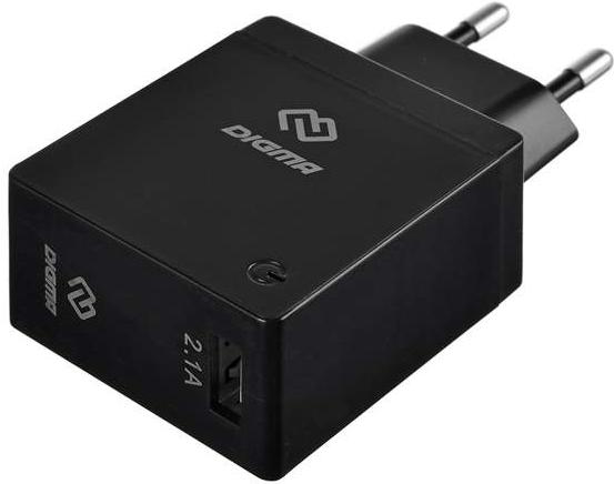 

Сетевое зарядное устройство Digma DGWC-1U-2.1A-BK, DGWC-1U-2.1A-BK