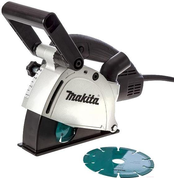 

Профессиональный штроборез Makita SG1251J, SG1251J 1400 Вт 0-30 мм диск 125 мм