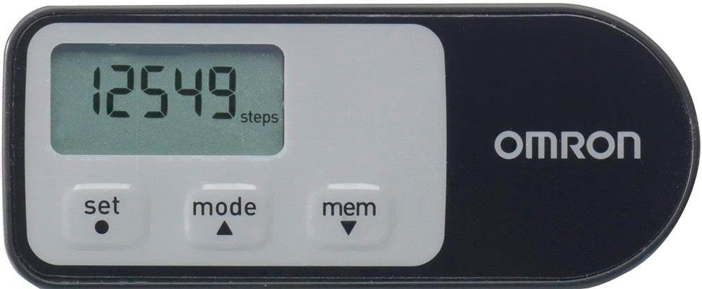 

Умные часы Omron Walking stye One 2.1 черный/серебристый [HJ-321-E], Walking stye One 2.1