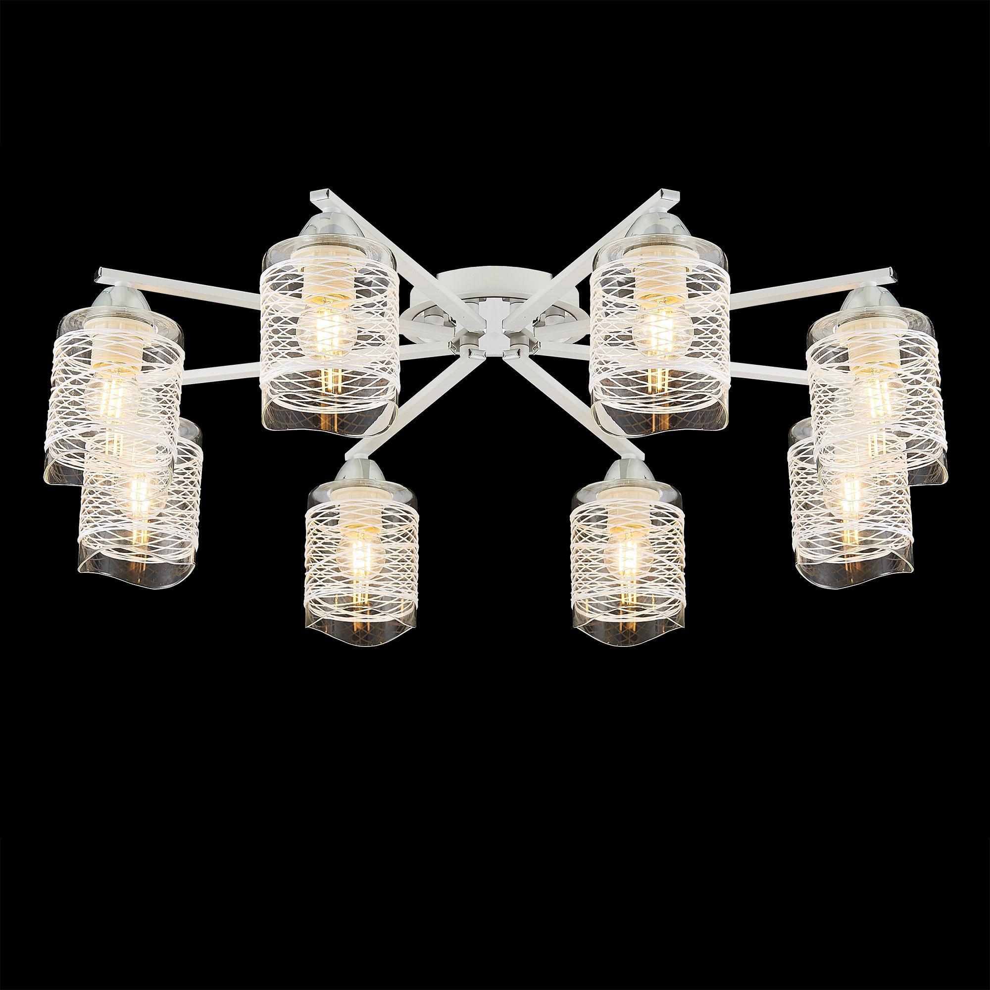 

Накладная люстра Citilux Лора белый/хром [CL146187], Накладная люстра Citilux Лора CL146187 белый/хром