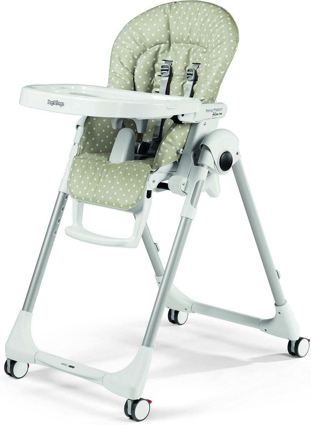 

Стульчик для кормления Peg-Perego PR.PAPPA FOLLOW ME BABYDOT Beige [IH01000000POI46], PR.PAPPA FOLLOW ME BABYDOT