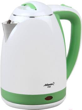 

Электрочайник Atlanta ATH-2437 White/Green, ATH-2437