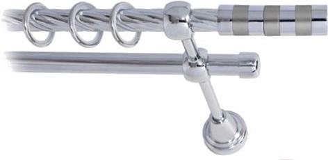 

Карниз Lm Decor Жезл 060 2р витой 2м хром, Жезл 060 2р витой 16мм 2.0м
