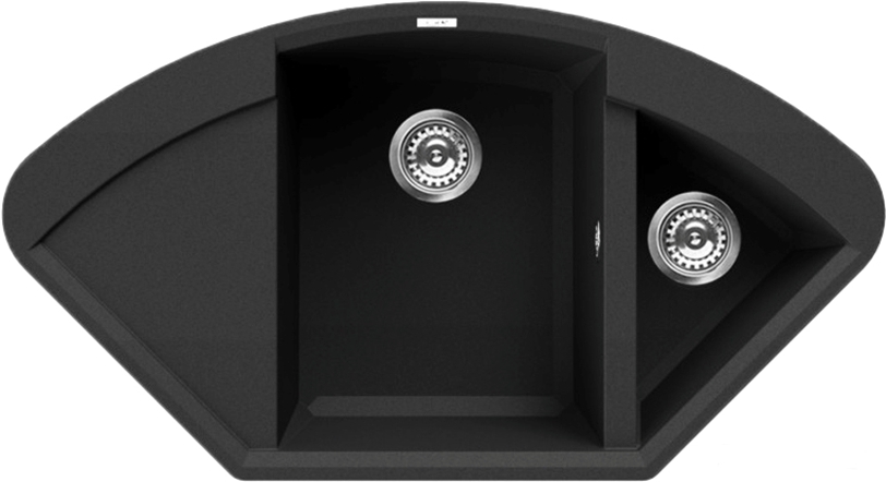 

Кухонная мойка Elleci Easy CORNER G40 Full Black [LGYCOR40], Кухонная мойка Elleci Easy Corner Full Black 40