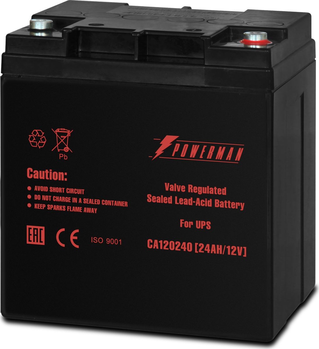 

Батарея для ИБП PowerMan CA 12240 PM/UPS, Аккумулятор для ИБП Powerman CA12240/UPS (12В/24 А·ч)
