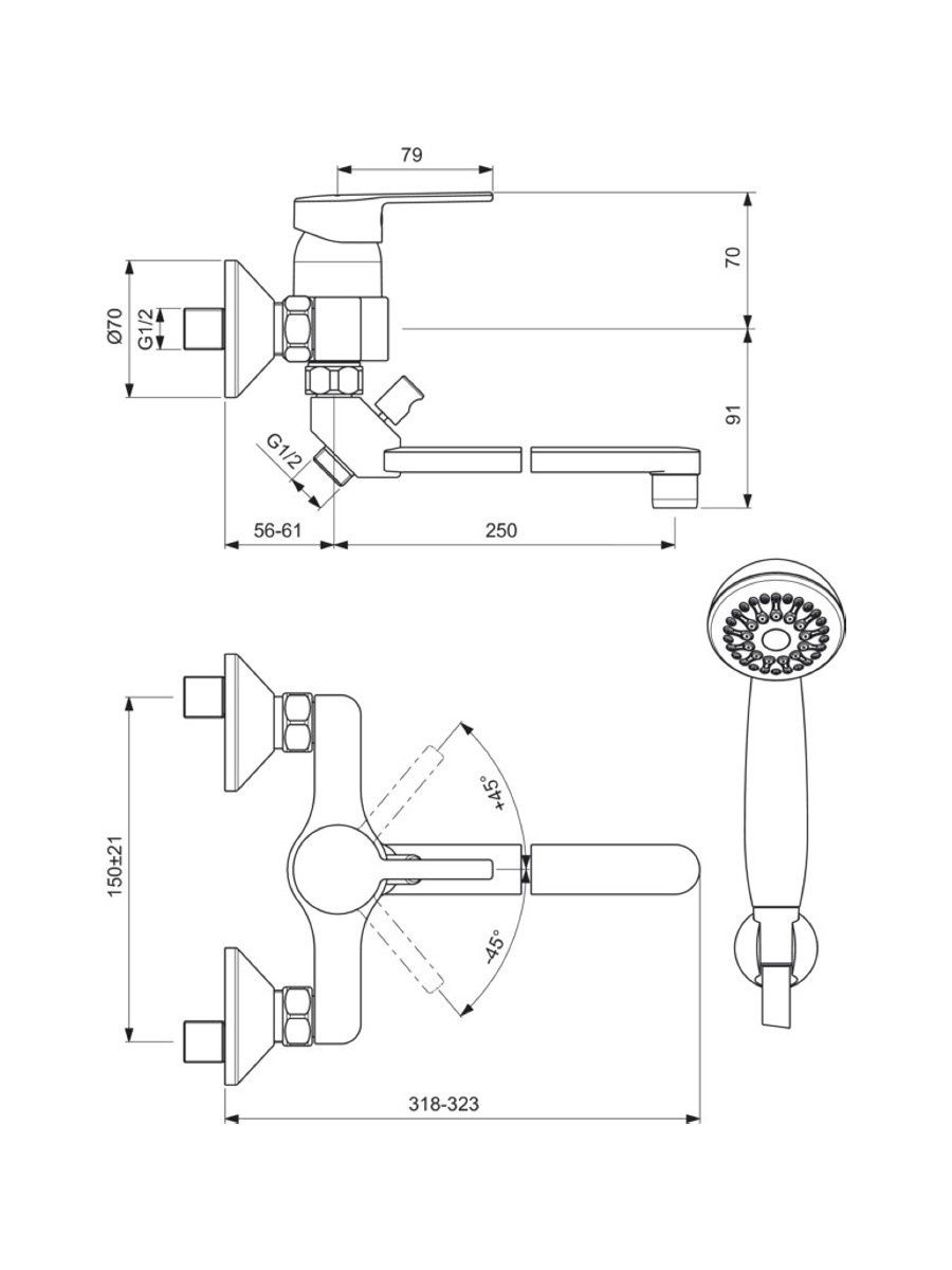 

Смеситель Vidima Logik [BA280AA], Logik