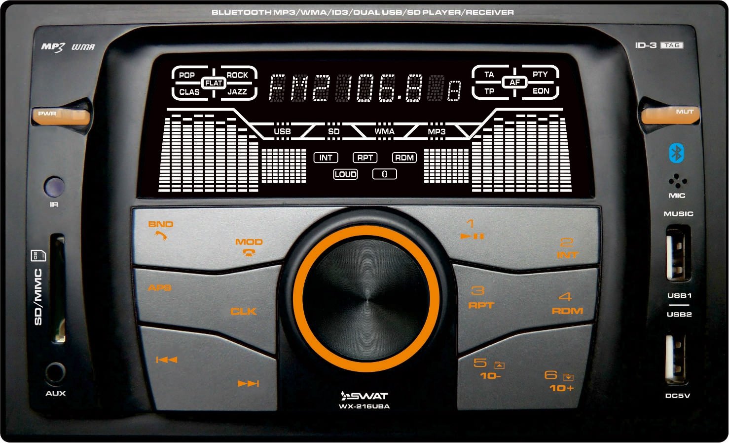 

USB-магнитола Swat WX-216UBA, WX-216UBA