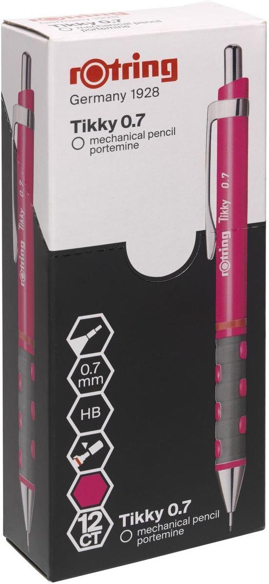 

Механический карандаш Rotring Tikky 0.7 мм розовый/неон [2007218], Tikky 0.7 мм