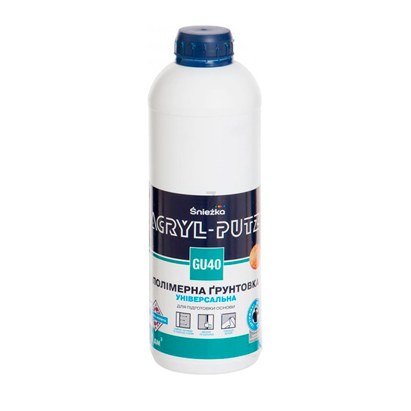 

Грунтовка Sniezka Acryl Putz GU40 1л, Acryl Putz GU40 1л