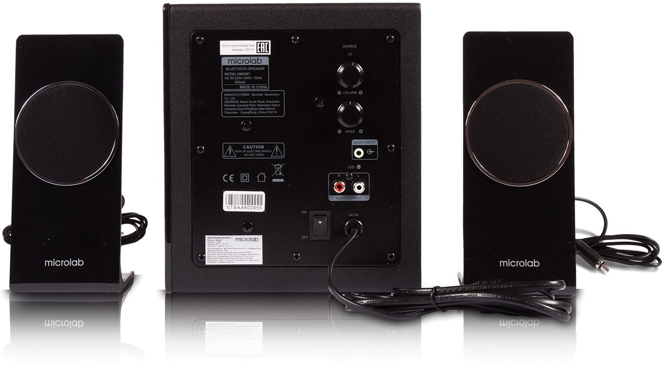 

Мультимедиа акустика Microlab M-660BT Black, M-660BT