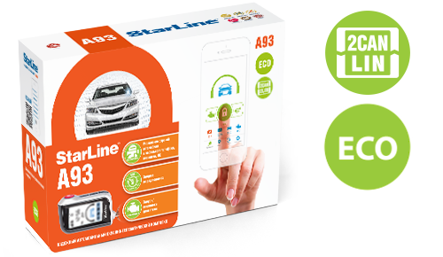 

Автосигнализация StarLine A93 2CAN+2LIN ECO, Автосигнализация StarLine A93 2Can+2Lin ECO