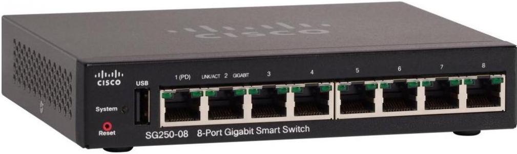 

Коммутатор Cisco SG250-08-K9-EU, SG250-08-K9-EU