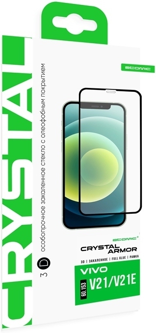 

Защитное закаленное стекло Atomic Crystal Armor 3D для Vivo V21/V21e (60.153)