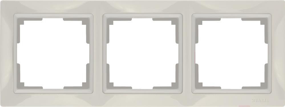 

Рамка для выключателя и розетки Werkel Snabb 3 поста WL03-Frame-03-ivory слоновая кость [a036632], Snabb 3 поста WL03-Frame-03-ivory basic