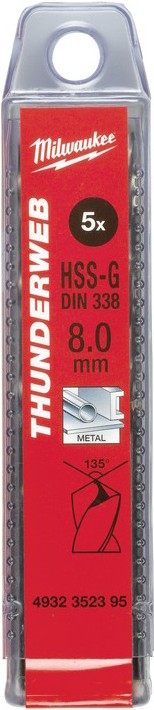 

Сверло Milwaukee HSS-G DIN338 3.2 10шт по металлу [4932352382], Сверло Milwaukee HSS-G DIN338 3.2 10шт по металлу 4932352382