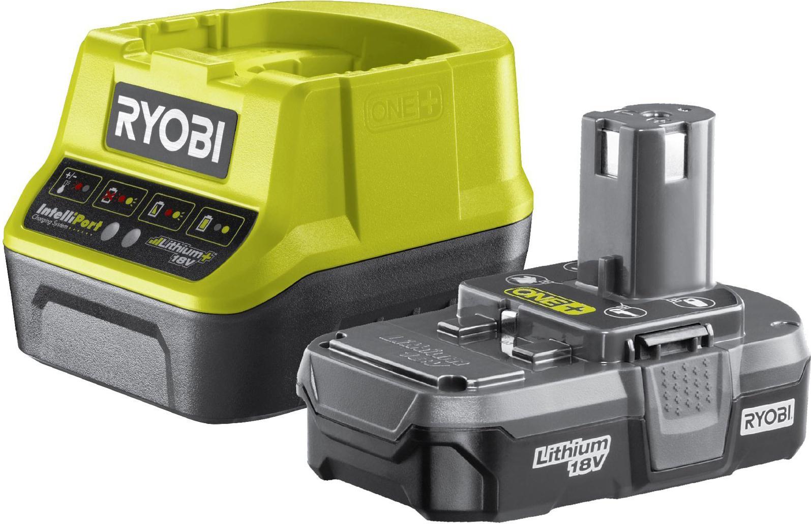 

Аккумулятор RYOBI ONE+ RC18120-113 (18 В; 1.3 А*ч; Li-Ion) + зарядное устройство RC18120 [5133003354], ONE+ RC18120-113 (18 В; 1.3 А*ч; Li-Ion) + зарядное устройство RC18120