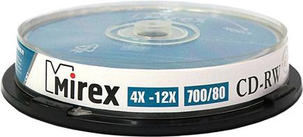 

Оптический диск Mirex CD-RW 700 Mb 12х Cake Box 10 [203384], Оптический диск Mirex CD-RW 700 Mb 12х Cake Box 10 203384