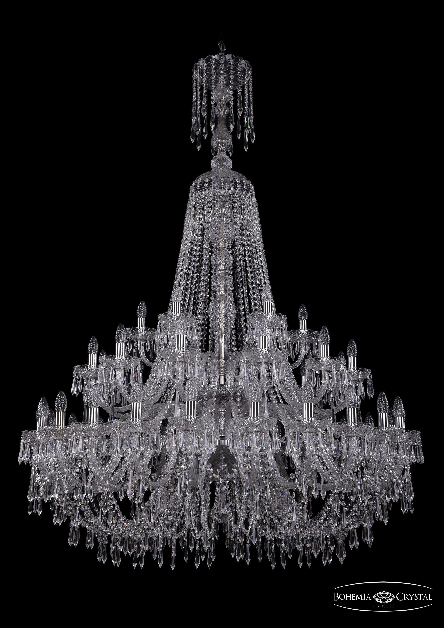 

Подвесная люстра Bohemia Ivele Crystal 1403/24+12+6/460/XL-177/2d/Ni