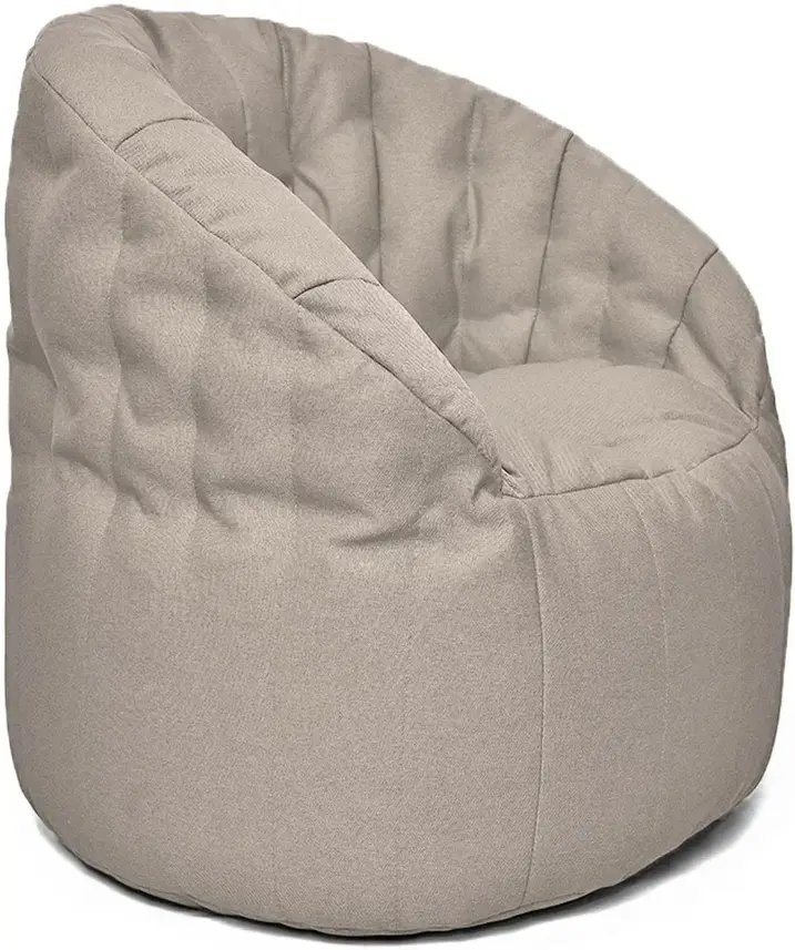 

Бескаркасное кресло Loftyhome Энджой XL рогожка Bagama Ash
