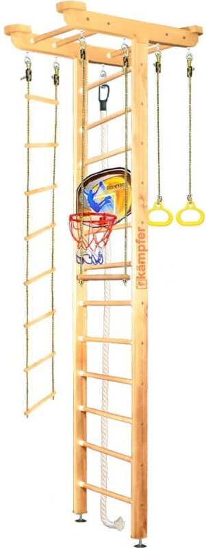 

Шведская стенка Kampfer Big Sport Ceiling Basketball Shield №1 Высота 3 м натуральный