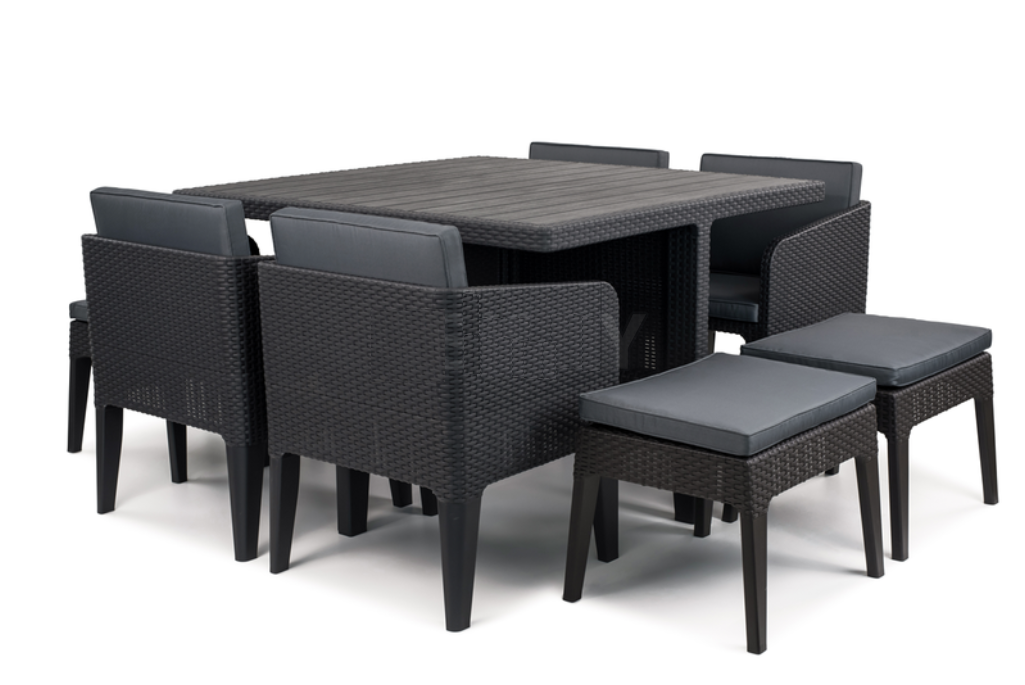 

Комплект садовой мебели Keter Columbia dining set 9 предметов графит [247484], Columbia dining set 9 предметов
