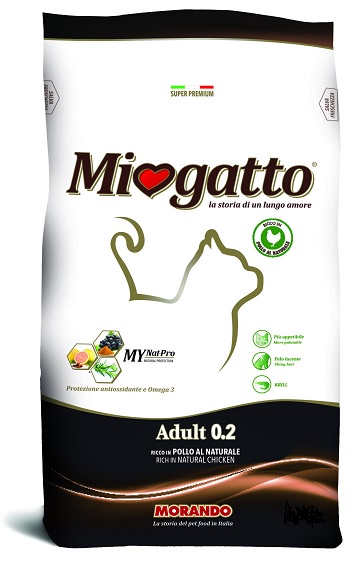 

Корм для кошек Miogatto Adult 0.2 ChickenRice 10кг, Adult 0.2 ChickenRice 10кг