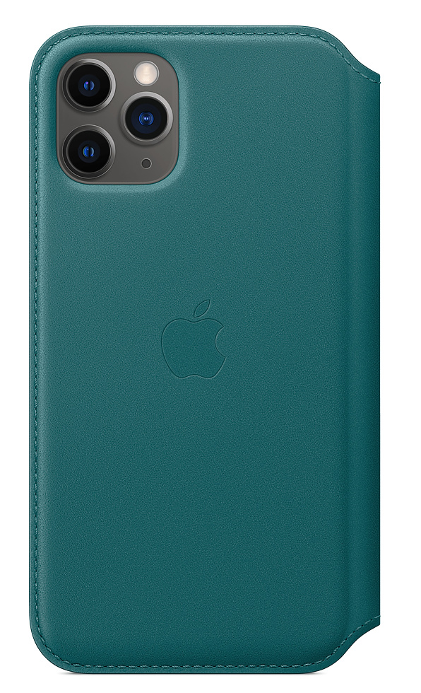 

Чехол для телефона Apple iPhone 11 Pro Leather Folio Peacock, iPhone 11 Pro Leather Folio Peacock