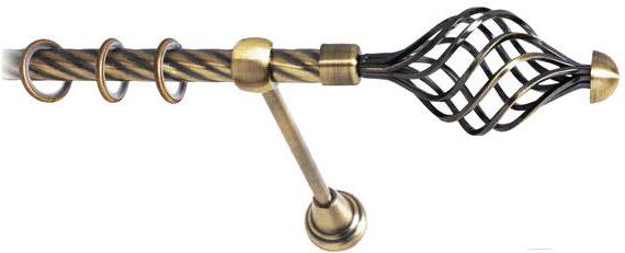 

Карниз Lm Decor Вираж 098 1р витой 2.4м антик, Вираж 098 1р витой 16мм 2.4м