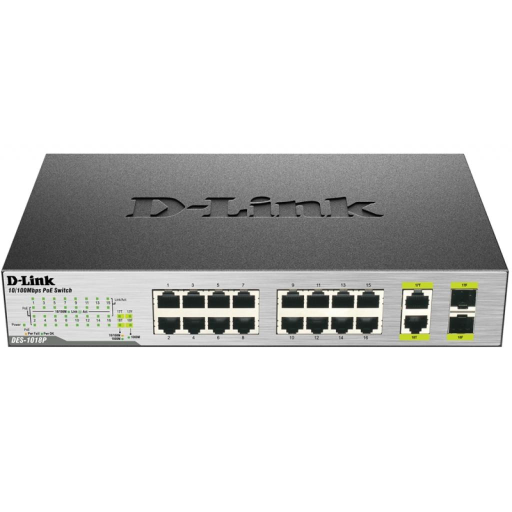 

Коммутатор D-Link DES-1018P, DES-1018P