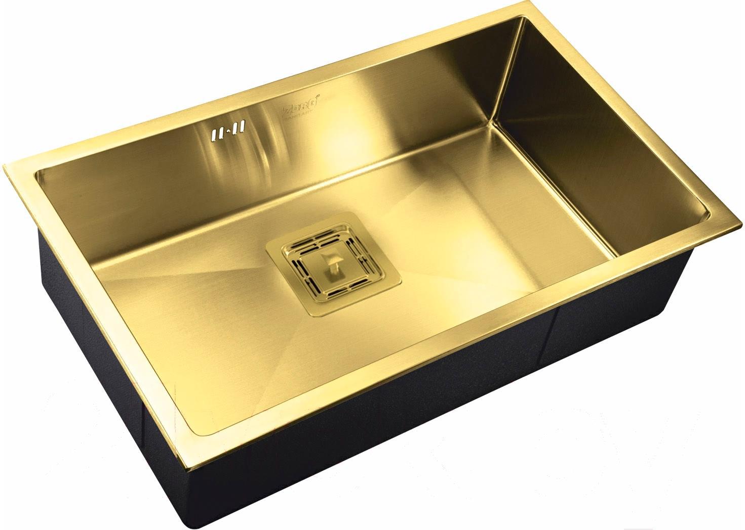 

Кухонная мойка ZorG SZR-7444 BR, INOX -PVD SZR 7444 BR
