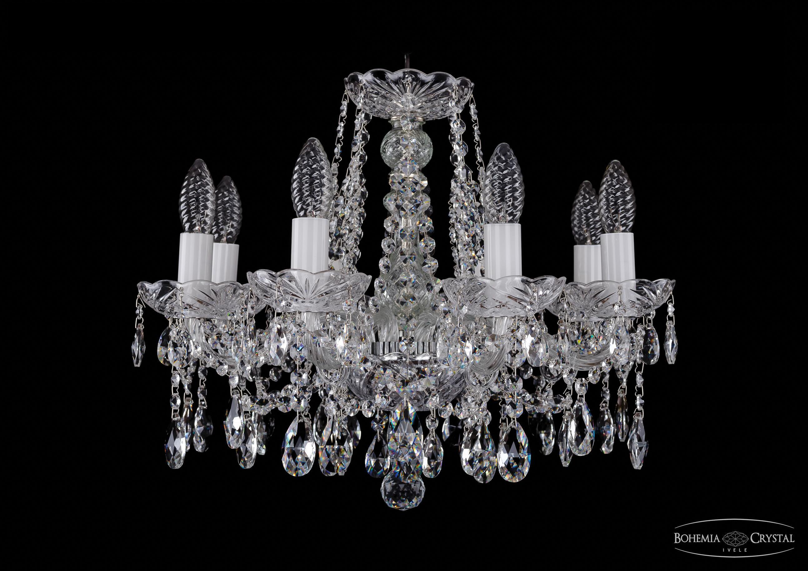 

Подвесная люстра Bohemia Ivele Crystal 1413/8/165/Ni