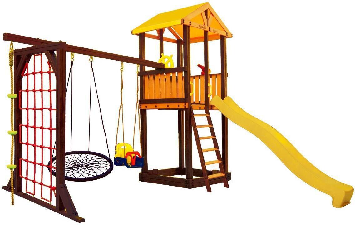 

Игровой комплекс Perfetto Sport Pitigliano-9 + качели Паутина [СГ000004992], Игровой комплекс Perfetto Sport Pitigliano-9 + качели Паутина СГ000004992