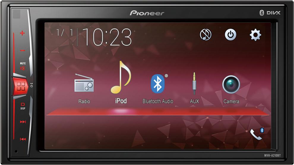 

Бездисковая автомагнитола Pioneer MVH-A210BT, MVH-A210BT