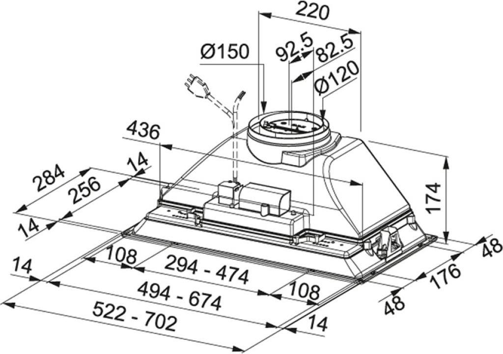 

Вытяжка Franke FBI 732L GR [305.0545.453], FBI 732L GR