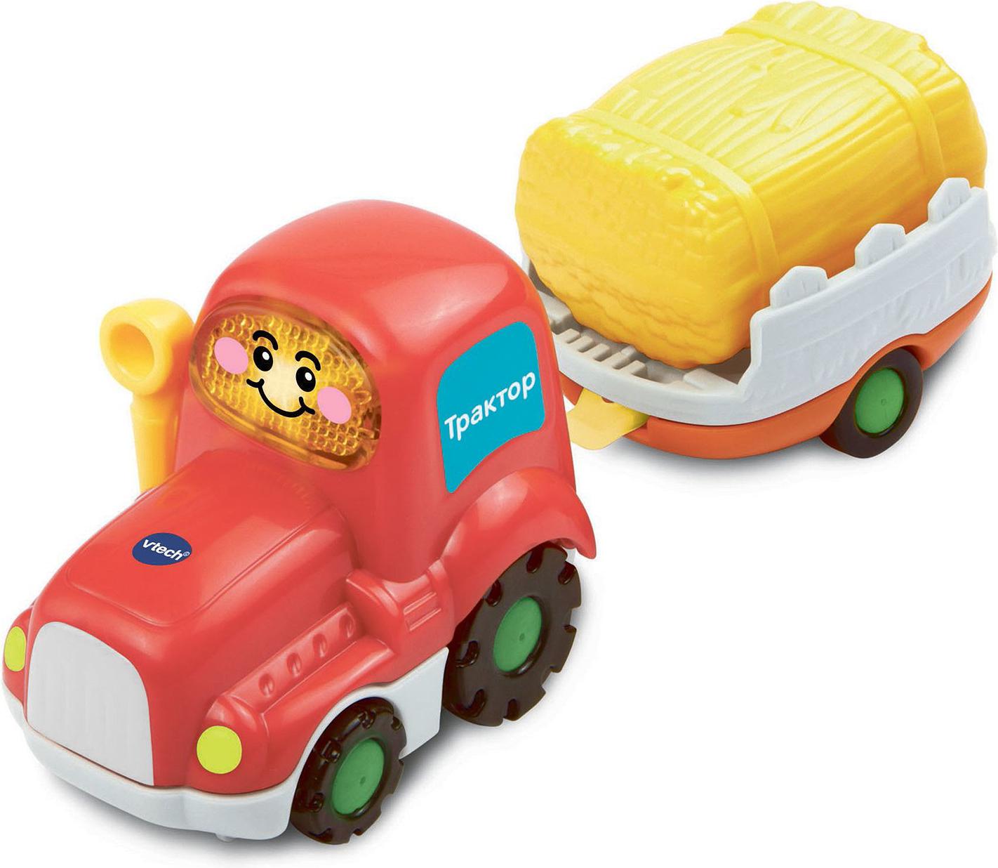 

Трактор игрушечный Vtech с прицепом для сена [80-152326], с прицепом для сена