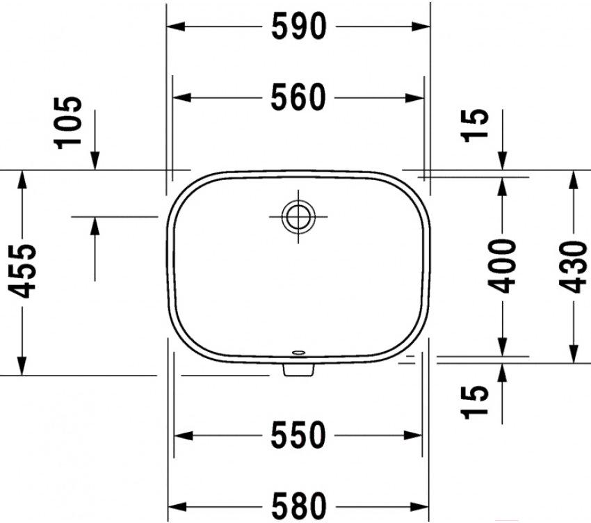 

Умывальник Duravit D-Code 55x40 [0338560000], D-Code 55x40